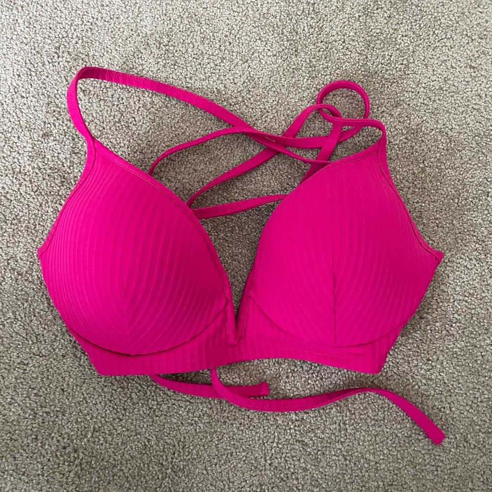 Hot Pink Target Bikini Top- Like New!